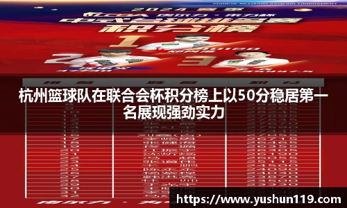 杭州篮球队在联合会杯积分榜上以50分稳居第一名展现强劲实力